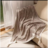 Bohemian Knitted Throw Blanket with Tassels – 150x200cm | Soft Sofa & Bed Cover