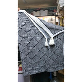 Bohemian Knitted Throw Blanket with Tassels – 150x200cm | Soft Sofa & Bed Cover