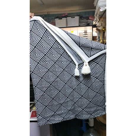 Bohemian Knitted Throw Blanket with Tassels – 150x200cm | Soft Sofa & Bed Cover