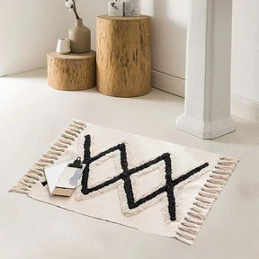 Bohemian Nordic Bedroom Rug – 60x120cm Area Rug with Tassels Rugs Rugs