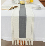 Bohemian Style Table Runner with Tassels 30×220cm