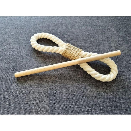 Boho Rustic Farmhouse Style Curtain Holders Elegant Rope Design