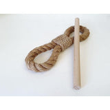 Boho Rustic Farmhouse Style Curtain Holders Elegant Rope Design