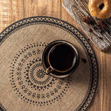Boho Style Jute Table Place Mats for Dining and Decor
