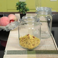 Bon Appetit Clip Glass Jar Airtight Storage Container 1L 1.5L 2L 3L Glass storage jar Food Storage Containers
