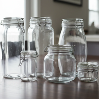 Bon Appetit Clip Glass Jar Airtight Storage Container 1L 1.5L 2L 3L Glass storage jar Food Storage Containers