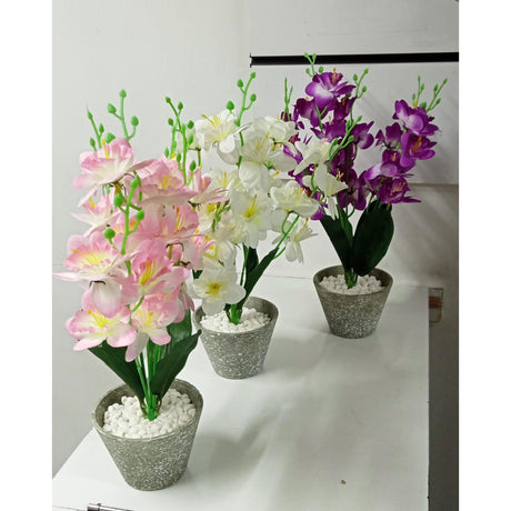 Bonsai Style Artificial Blossom Flowers | Elegant and Low Maintenance Potted Plants | Office Desktop Flowers | Dining Centerpieces | Airbnb Home Decoration