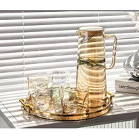 Borosilicate Glass Jar Set 7 Piece Heat Resistant Drinkware Collection