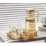 Borosilicate Glass Jar Set 7 Piece Heat Resistant Drinkware Collection