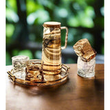 Borosilicate Glass Jar Set 7 Piece Heat Resistant Drinkware Collection