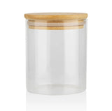 Borosilicate Glass Storage Jars with Airtight Bamboo Lid 3200ml and 2400ml