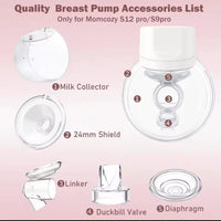 Breast Pump Collection Cup Accessories Set – Replacement Parts | Compatible & Comfortable Breast Pump Breast Pump Accessories
