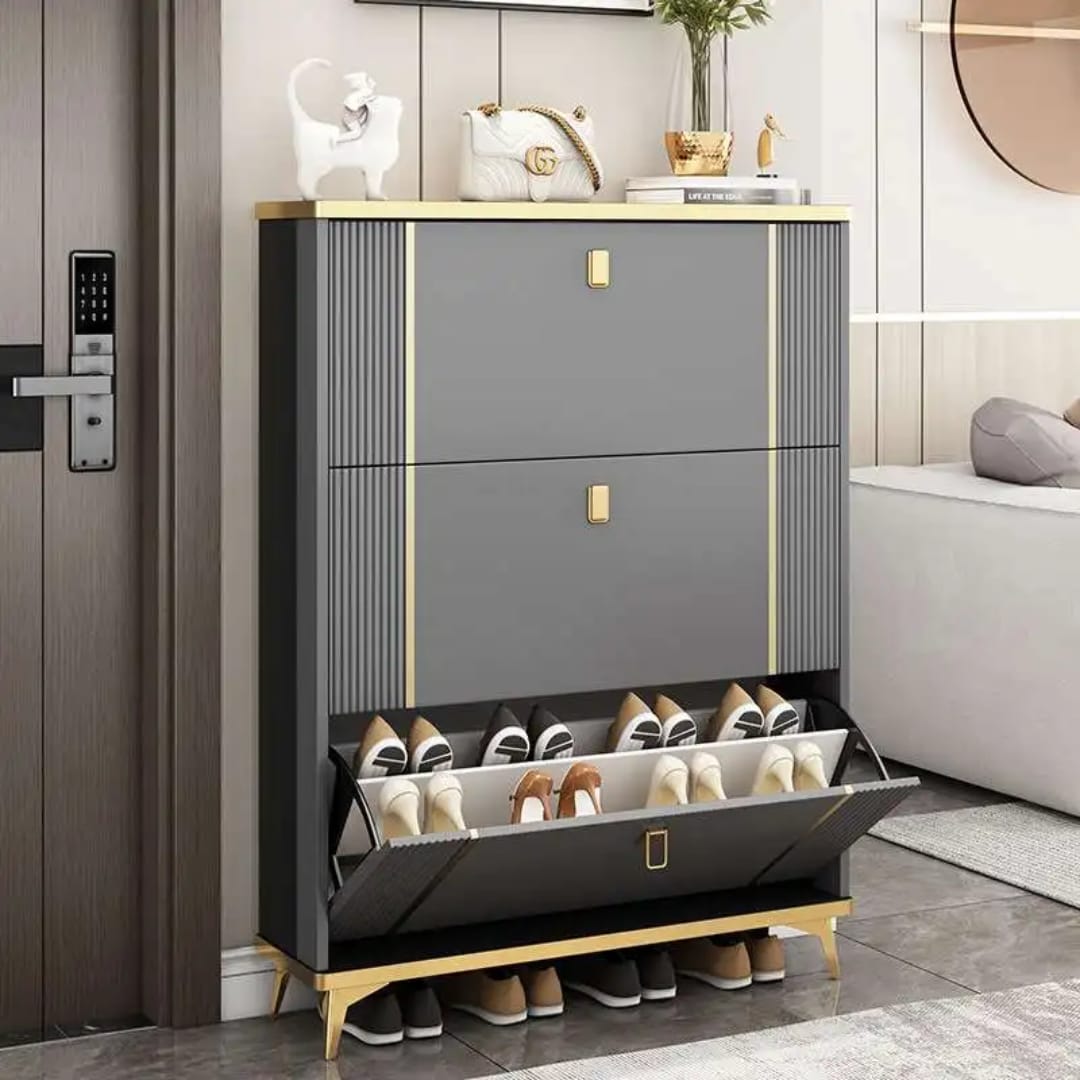 Bucket Flip Shoe Rack Double Layered – Holds 30 to 36 Pairs