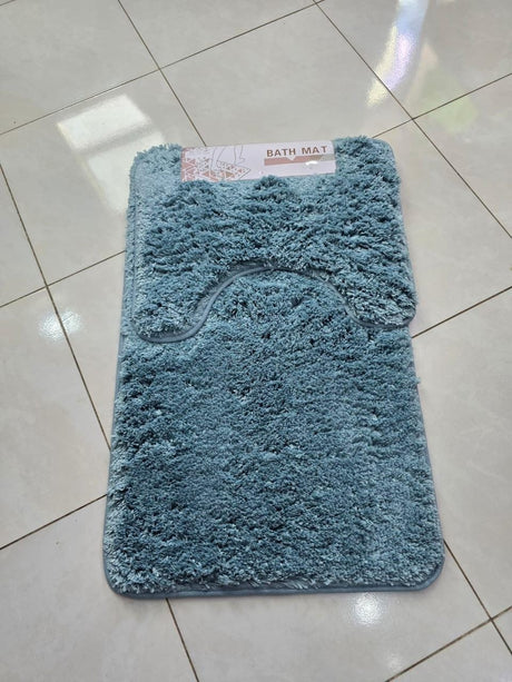 2-Piece Thick Microfibre Bathmat & Toilet Mat Set – Ultra Soft & Luxury Feel