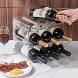Cabinet Bottle Rack Organizer – 3 or 6 Bottle Capacity
