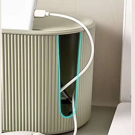 Cable Organizer Box – Green Plastic Cable Management Storage for Home & Office