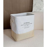 Canvas Laundry Basket MultiPurpose Basket with Handle 60L Capacity 40x40x38cm