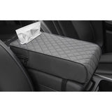 Car Armrest with Tissue Storage Universal Pad & Protective Cushion Support Multifunctional Booster Pad (Black, Grey, Brown, Beige)