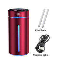 Car Humidifier Rechargeable Dual Spray Intelligent Aromatherapy Mist Sprayer 400ml Humidifier & Perfume Diffuser (Black, Red, Purple) Home Comfort Appliances Humidifiers