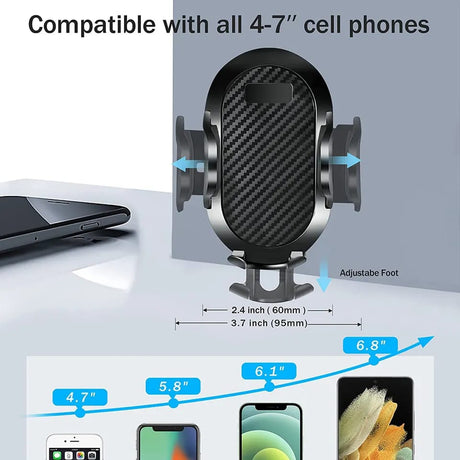 Car Phone Holder 360° Rotating Suction Cup Mount