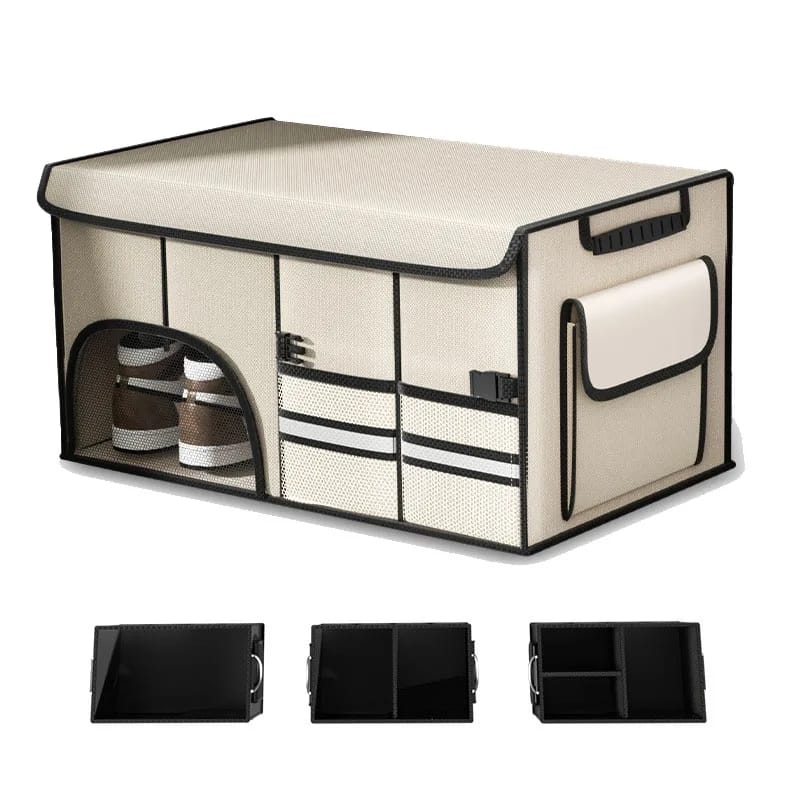 Car Trunk Foldable Storage Box Organizer – Large Capacity 60 × 35 × 30 cm