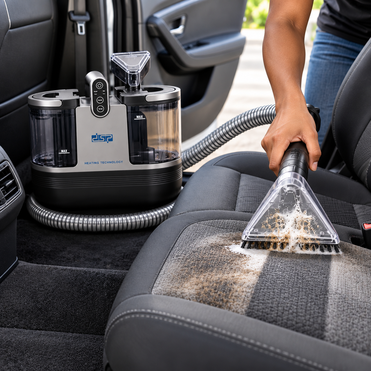 1700W Carpet and Sofa Spot Cleaner with Steam Function