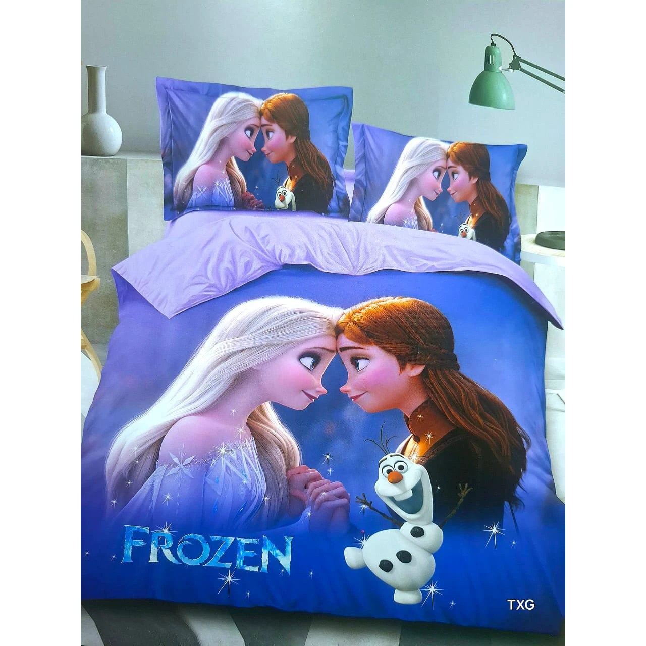 Cartoon Themed Duvet Set 4x6 ft (1 Duvet, 1 Bedsheet, 1 Pillowcase) beddings Bedding