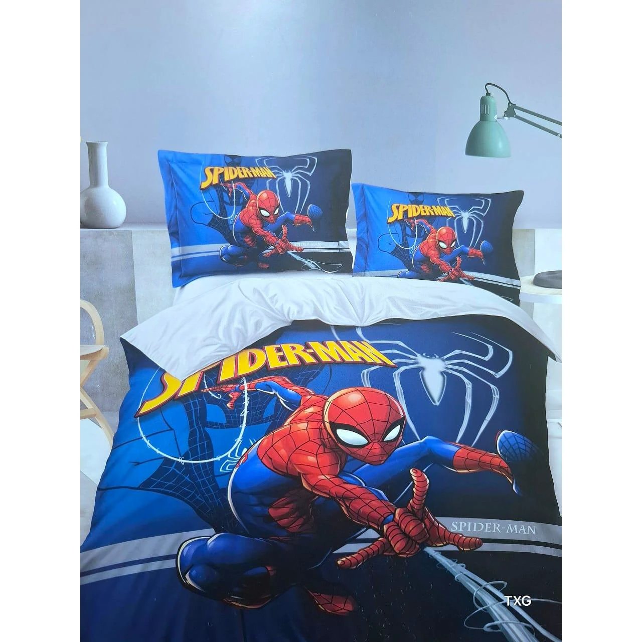 Cartoon Themed Duvet Set 4x6 ft (1 Duvet, 1 Bedsheet, 1 Pillowcase) beddings Bedding