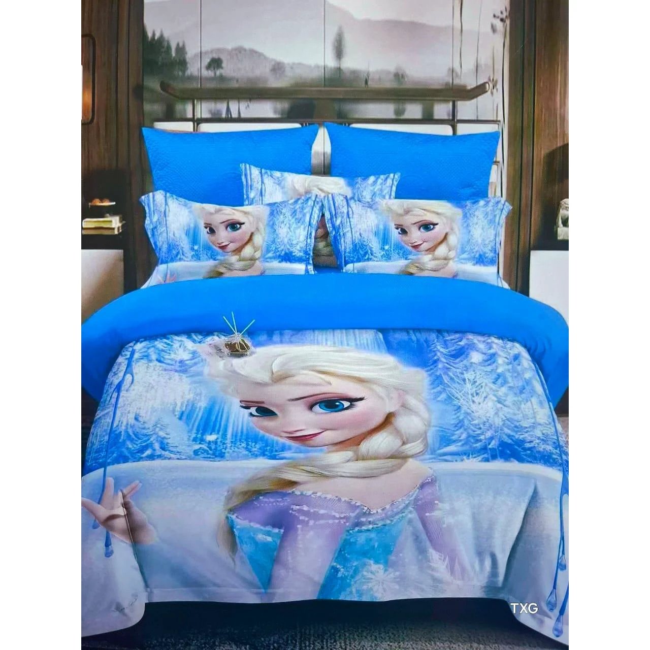 Cartoon Themed Duvet Set 4x6 ft (1 Duvet, 1 Bedsheet, 1 Pillowcase) beddings Bedding