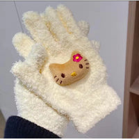 Cartoon Themed Woolen Winter Gloves for Kids and Adults Thermal Acrylic Knit Kids essential Gloves & Mittens