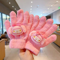 Cartoon Themed Woolen Winter Gloves for Kids and Adults Thermal Acrylic Knit Kids essential Gloves & Mittens