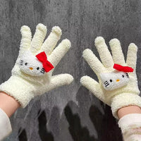 Cartoon Themed Woolen Winter Gloves for Kids and Adults Thermal Acrylic Knit Kids essential Gloves & Mittens