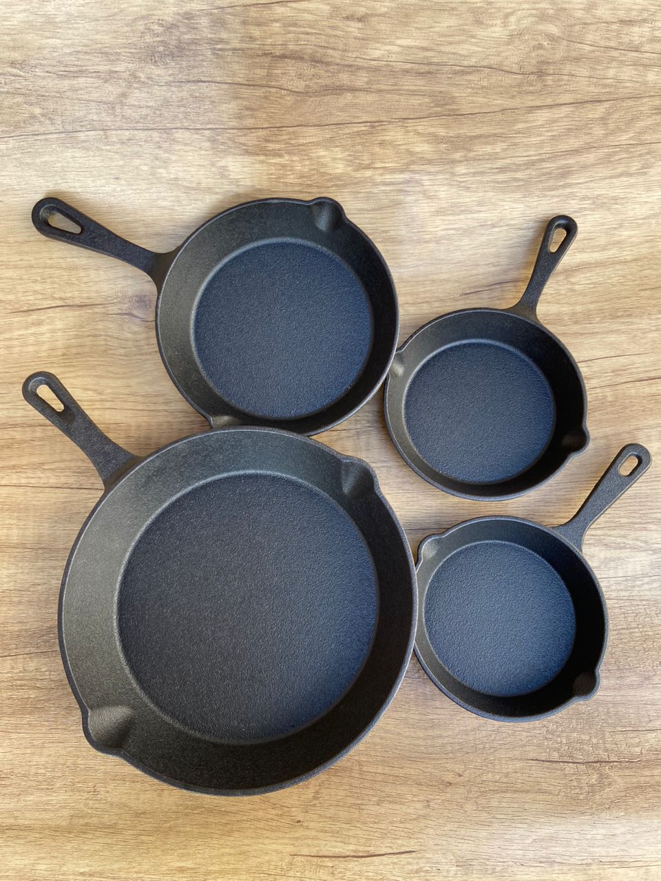 Cast Iron Frying Pan Cooking Skillet Egg and Steak Fry Pan 14cm–26cm