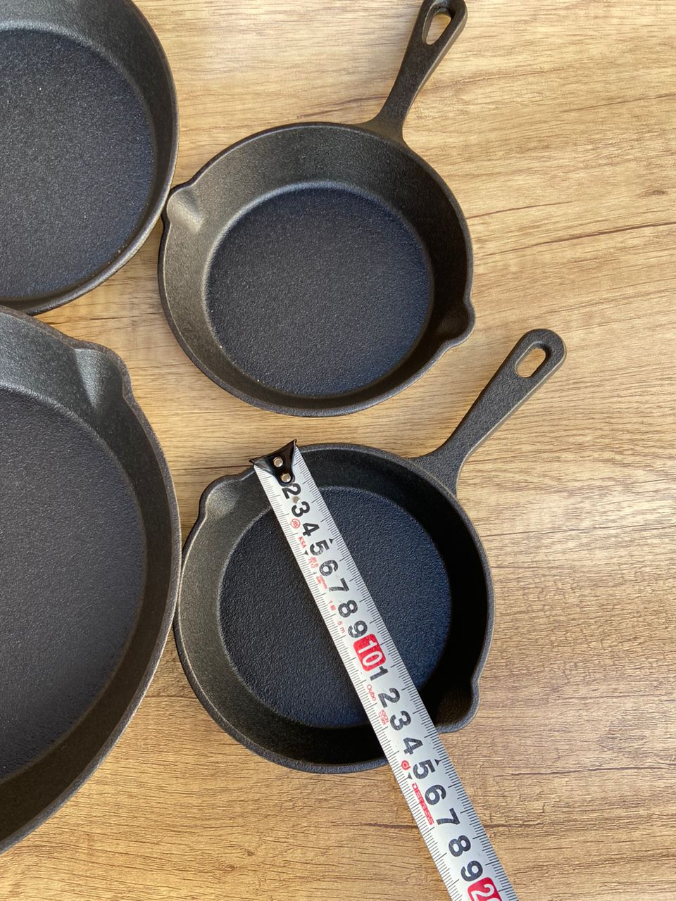 Cast Iron Frying Pan Cooking Skillet Egg and Steak Fry Pan 14cm–26cm