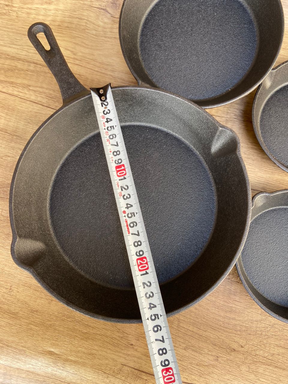 Cast Iron Frying Pan Cooking Skillet Egg and Steak Fry Pan 14cm–26cm