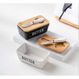 Ceramic Butter Dish 400ml Elegant and Durable Butter Storage Container