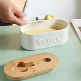 Ceramic Butter Dish 650ml in Black and White