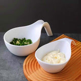 Ceramic Oval Bowl with Handle Tableware Bowls