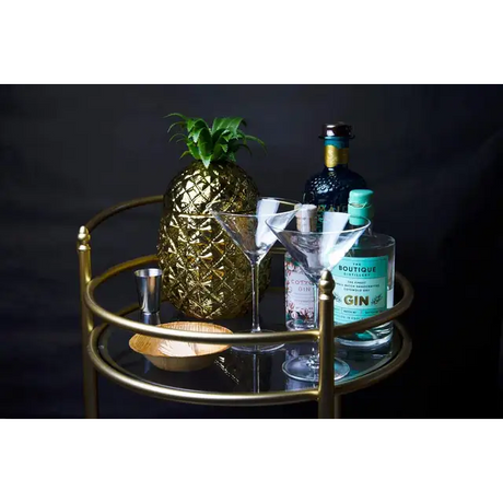 Ceramic Pineapple Canister with Green Leaf