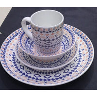 Ceramic Pink Flowered Dinner Set Tableware Dinnerware Sets