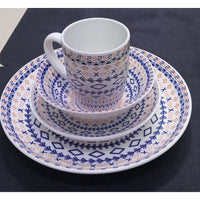 Ceramic Pink Flowered Dinner Set Tableware Dinnerware Sets
