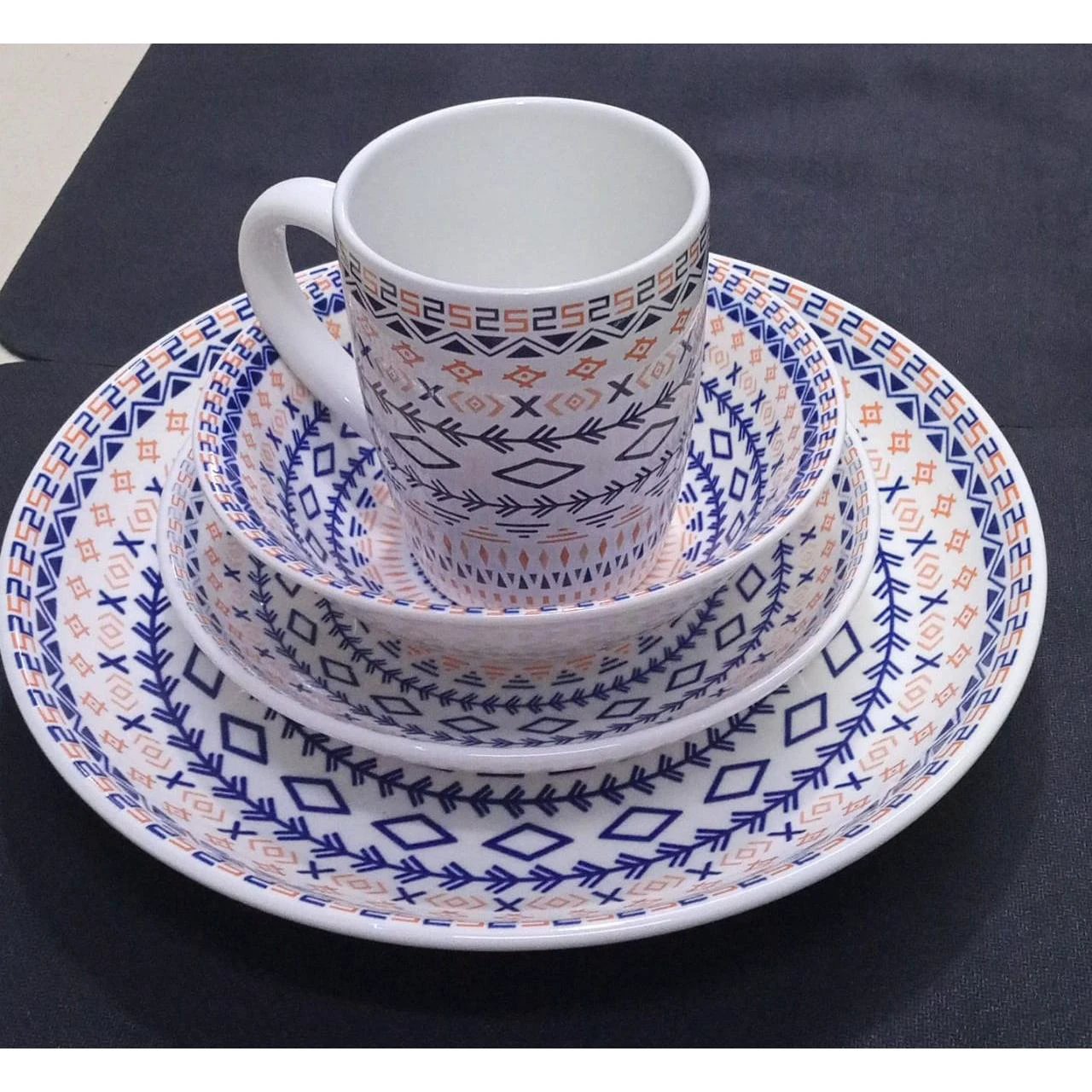 Ceramic Pink Flowered Dinner Set Tableware Dinnerware Sets