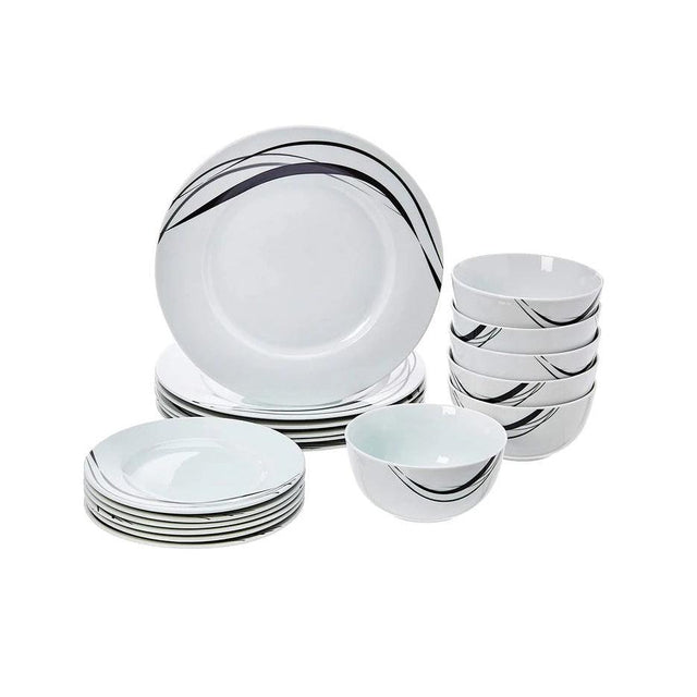 Ceramic Quality 16 Pcs Classique Dinner Set | Midnight | Perfect For Hosting Dinner Parties, Special Celebrations, & Enhancing Everyday Dining Experience