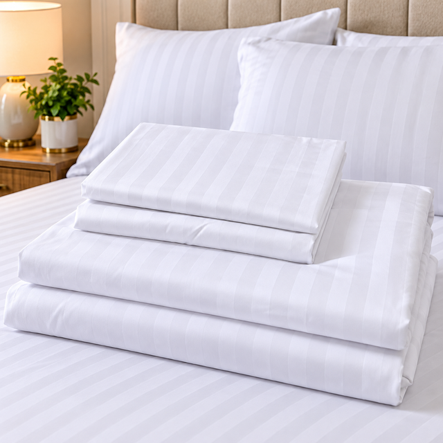 Striped Bedsheets Set Durable Comfort For Modern Bedrooms Bedding Bedding