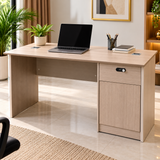 1.2m Light Grey Office Desk with Modesty Panel & Cable Grommets Office Desk Computer Desks