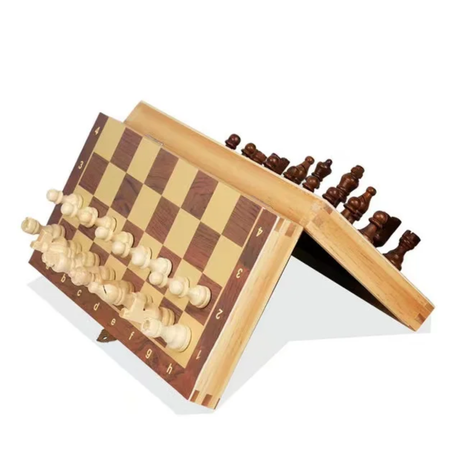 Chess & Checkers 2-in-1 Game Set for Kids and Family Mind Engagement