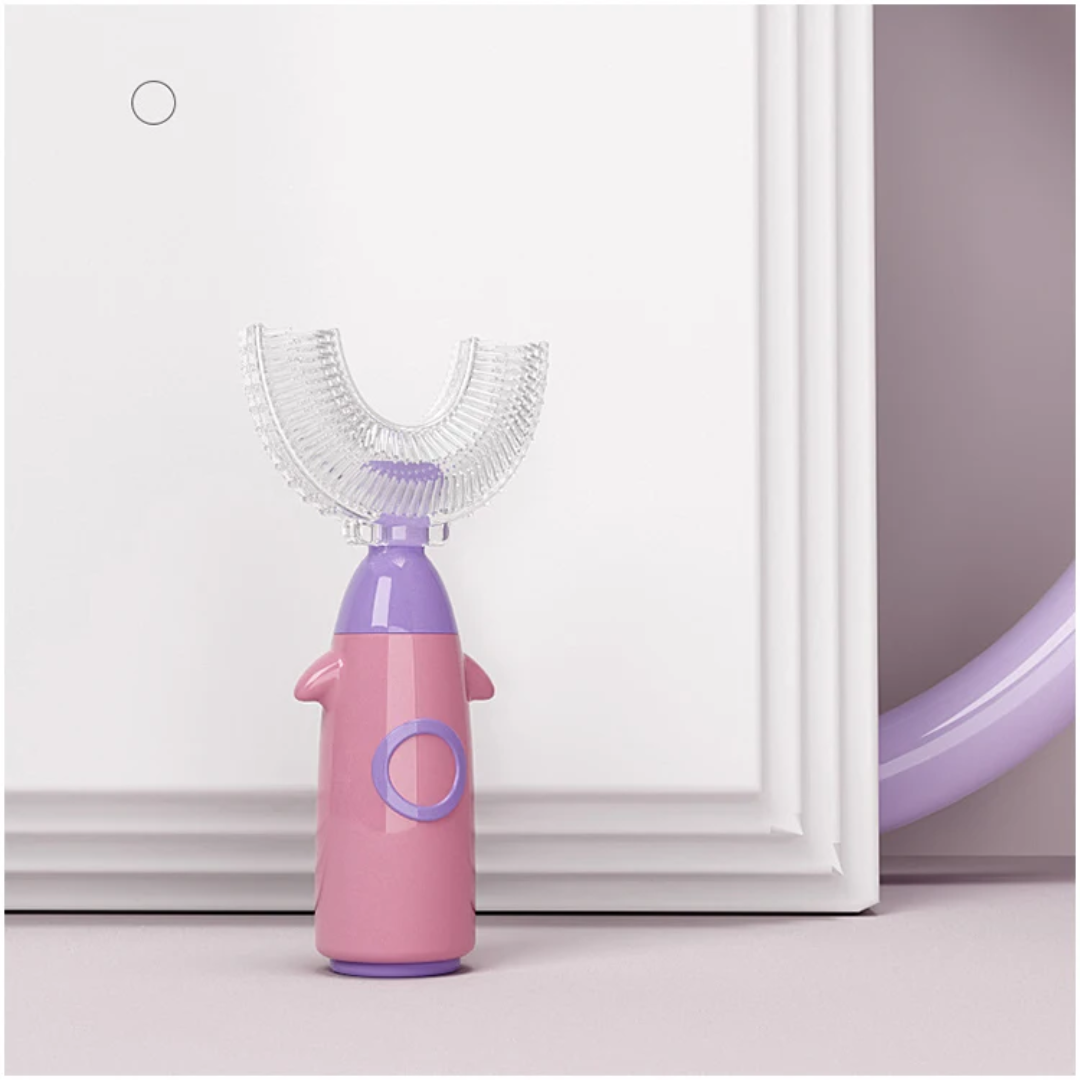 Children U-Shaped Silicone Toothbrush Manual Oral Care