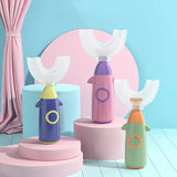 Children U-Shaped Silicone Toothbrush Manual Oral Care
