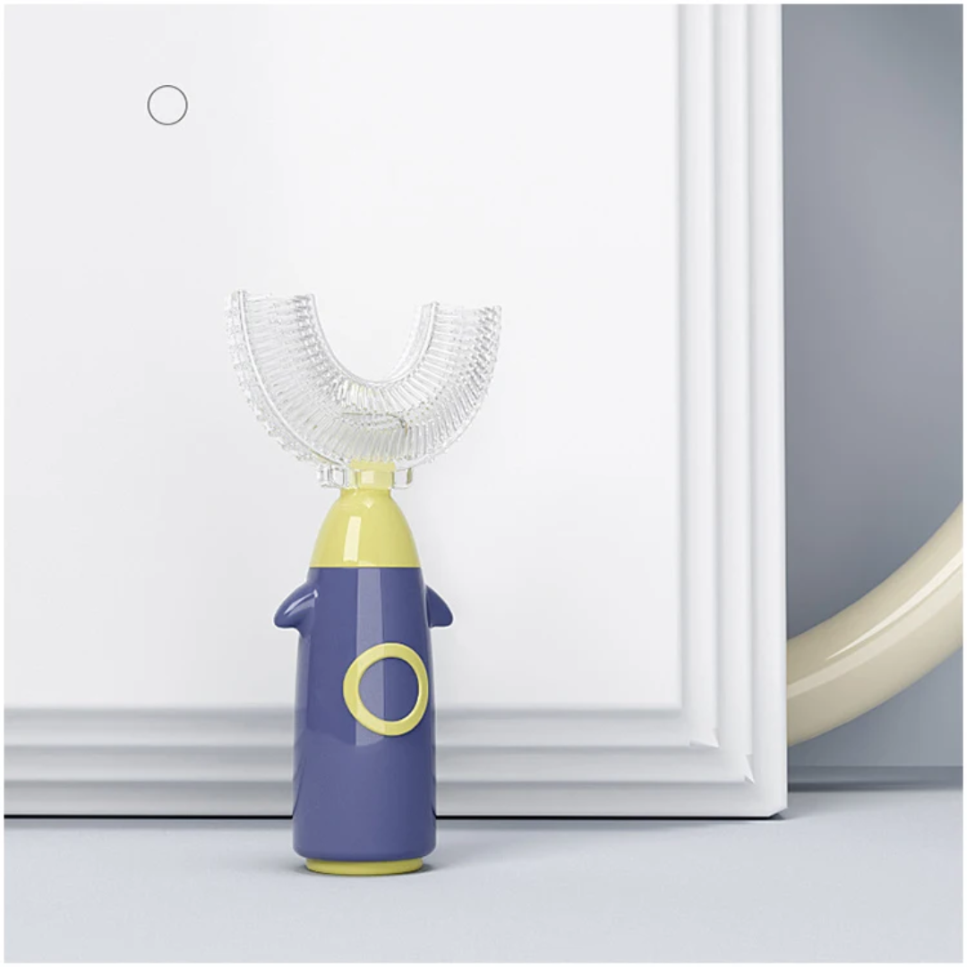 Children U-Shaped Silicone Toothbrush Manual Oral Care