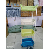 Children’s 4 Tier Toy Storage Rack with Wheels Compact Design